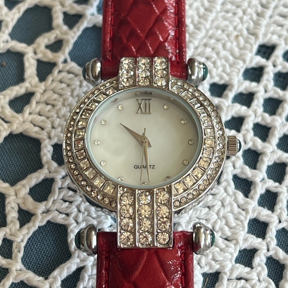 Adrienne Watch: 🆕 Red Leather Band - Picture 9 of 9